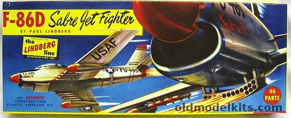 Lindberg 1/48 F-86D Sabre Jet Fighter, 522-98 plastic model kit